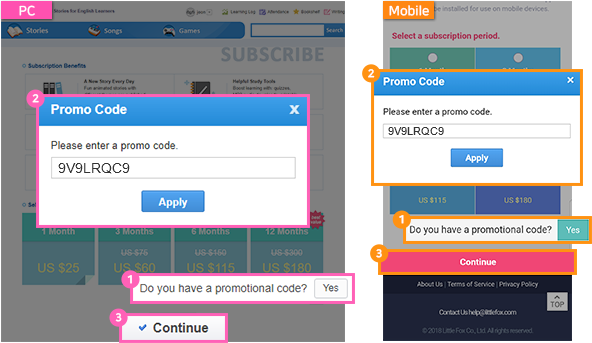 How to Apply Promotional Code capture3